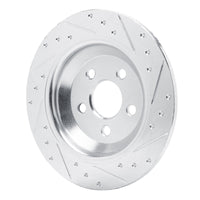 R1 Concepts R1 22-25 Ford Maverick Rear Left Drilled & Slotted Silver Brake Rotor