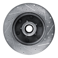 R1 Concepts R1 88-96 Chevrolet C2500 Front Left Drilled & Slotted Silver Brake Rotor