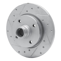 R1 Concepts R1 76-84 Porsche 924 Front Left Drilled & Slotted Silver Brake Rotor