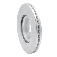 R1 Concepts R1 18-20 Jaguar E-Pace Front Right Drilled & Slotted Silver Brake Rotor