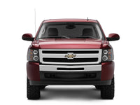 Raxiom 07-13 Silverado 1500 Super White LED Halo Projector Headlights- Black Housing (Clear Lens)