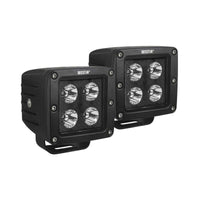 Westin HyperQ LED Auxiliary Lights 3in x 3in cube 20w Flood - Black