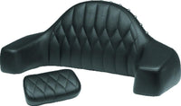 Mustang Motorcycle Mustang 14-21 Indian Chieftain,Chief,Dk Horse,Rdmaster,Vintage Passenger Backrest w/Stitch - Black