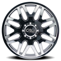 Cali Off-Road 9115D Invader Dually 24x8.25 / 8x165.1 BP / 115mm Offset / 121.3mm Hub Chrome Wheel