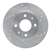 R1 Concepts R1 86-17 Nissan TSURU (Mexico) Front Right Drilled & Slotted Silver Brake Rotor