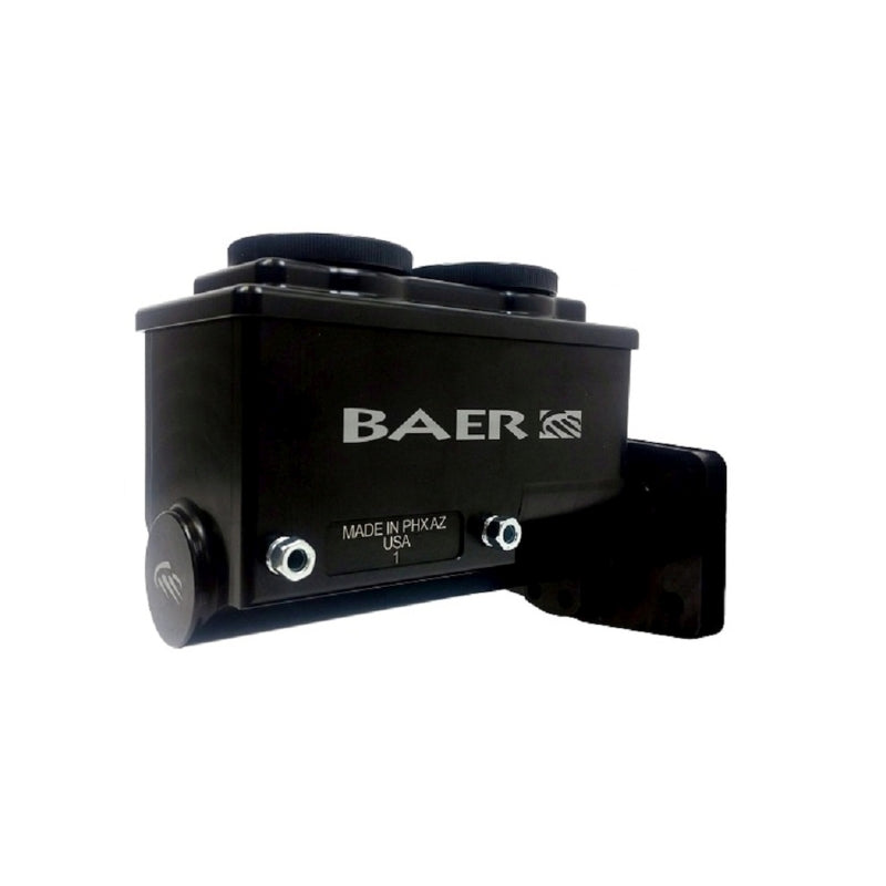 Baer Brakes Mopar 1-1/8in Bore Remaster 4-Bolt Left Port Master Cylinder Assembly - Black