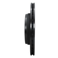 R1 Concepts R1 85-91 Audi 5000CS Turbo Quattro Rear Left Drilled & Slotted Black Brake Rotor