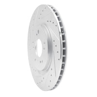 R1 Concepts R1 97-05 Acura NSX Rear Left Drilled & Slotted Silver Brake Rotor