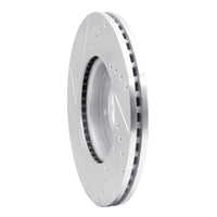 R1 Concepts R1 11-25 Buick Encore GX Front Right Drilled & Slotted Silver Brake Rotor