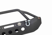 Fishbone Offroad 07-18 Jeep Wrangler Front Winch Bumper W/LEDs Full Width - Blk Textured Powdercoat