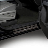 Putco 14-18 Chevy Silv LD - Regular Cab w/ CHEVROLET Etching (4pcs) Black Platinum Door Sills