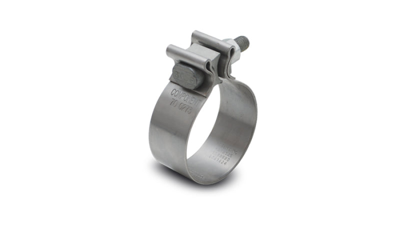 Vibrant SS Accuseal Exhaust Seal Clamp for 2.25in OD Tubing (1in wide band)