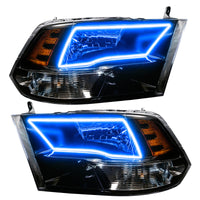 Oracle Lighting 09-18 RAM 1500 Sport Halo Headlights - Blk Housing w/RF Controller
