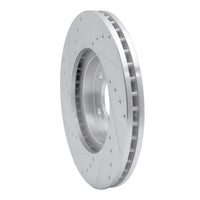R1 Concepts R1 99-04 Acura RL Front Right Drilled & Slotted Silver Brake Rotor