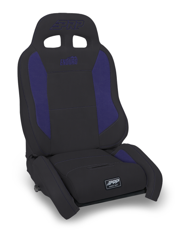 PRP Seats PRP EnduroCrawl Reclining Suspension Seat - Black/Purple Vinyl - Passenger