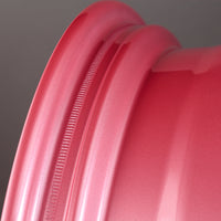 Gram Lights 57CR 18x9.5 +38 5x114.3 Sakura Pink Wheel (w/ Center Cap & No. 21 BK Air Valve)
