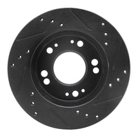 R1 Concepts R1 90-05 Chrysler SEBRING Front Left Drilled & Slotted Black Brake Rotor