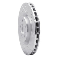 R1 Concepts R1 04-07 Volvo V70 Front Right Drilled & Slotted Silver Brake Rotor