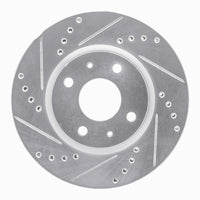 R1 Concepts R1 1972-1982 Toyota Cressida Front Left Drilled & Slotted Silver Brake Rotor