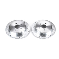 PowerStop Power Stop 03-07 Chrysler PT Cruiser Rear Evolution Drilled & Slotted Rotors - Pair