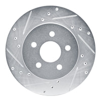 R1 Concepts R1 88-88 Pontiac Fiero Front Left Rear Left Drilled & Slotted Silver Brake Rotor