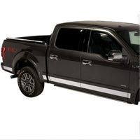 Putco 09-14 Ford F-150 Reg Cab 8ft Long Box - 7in Wide - 10pcs Stainless Steel Rocker Panels