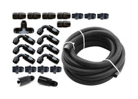Torque Solution Braided Fuel Line Kit for -6 Aeromotive FPR & Flex Fuel Kit - 02-14 Subaru WRX