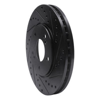 R1 Concepts R1 91-96 Acura NSX Front Right Drilled & Slotted Black Brake Rotor