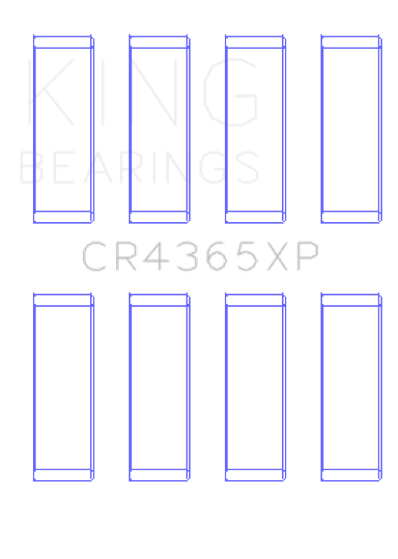 King Engine Bearings Ford Zetec S/Ecoboost 1.6 Connecting Rod Bearing Set of 6