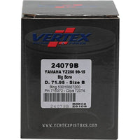 Vertex Pistons Vertex Piston 22-23 Fantic Motor XX 250 250cc +5.6mm Cast Big Bore Piston Kit 72mm. 295cc.