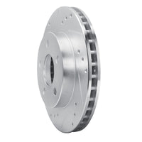 R1 Concepts R1 86-92 Ford Thunderbird Front Left Rear Left Drilled & Slotted Silver Brake Rotor
