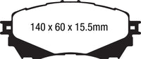 EBC 14+ Mazda 6 2.5 Redstuff Front Brake Pads