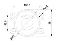 ORACLE Lighting Oracle 100mm 15W Driving Beam LED Emitter - 6000K