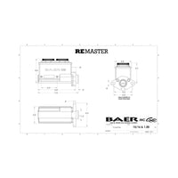 Baer Brakes GM/Ford 1in Bore Remaster 2-Bolt Right Port Master Cylinder Assembly - Polished