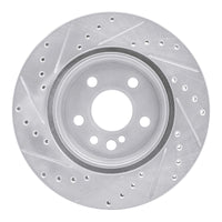 R1 Concepts R1 92-99 Mercedes-Benz 500SEL Rear Right Drilled & Slotted Silver Brake Rotor