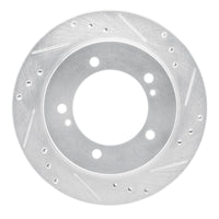 R1 Concepts R1 99-04 Chevrolet Tracker Front Right Drilled & Slotted Silver Brake Rotor