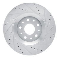 R1 Concepts R1 18-25 Jeep Wrangler Front Left Drilled & Slotted Silver Brake Rotor