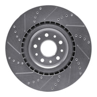 R1 Concepts R1 14-19 Fiat 500L Front Right Drilled & Slotted Silver Brake Rotor