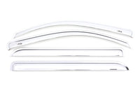 AVS 15-18 Chevy Silverado 2500 Crew Cab Ventvisor Front & Rear Window Deflectors 4pc - Chrome