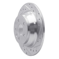 R1 Concepts R1 07-10 Volvo S80 Rear Right Drilled & Slotted Silver Brake Rotor