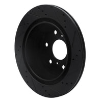 R1 Concepts R1 07-20 Cadillac Escalade Rear Left Drilled & Slotted Black Brake Rotor