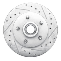 R1 Concepts R1 86-92 Ford BRONCO II Front Right Drilled & Slotted Silver Brake Rotor