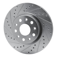 R1 Concepts R1 18-25 Jeep Wrangler Front Left Drilled & Slotted Silver Brake Rotor