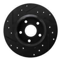 R1 Concepts R1 84-87 Pontiac Fiero Rear Right Drilled & Slotted Black Brake Rotor