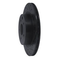 R1 Concepts R1 03-08 Infiniti G35 Rear Right Drilled & Slotted Black Brake Rotor