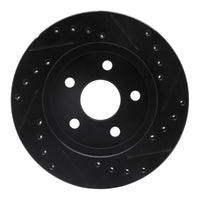 R1 Concepts R1 91-92 Dodge Monaco Front Left Drilled & Slotted Black Brake Rotor