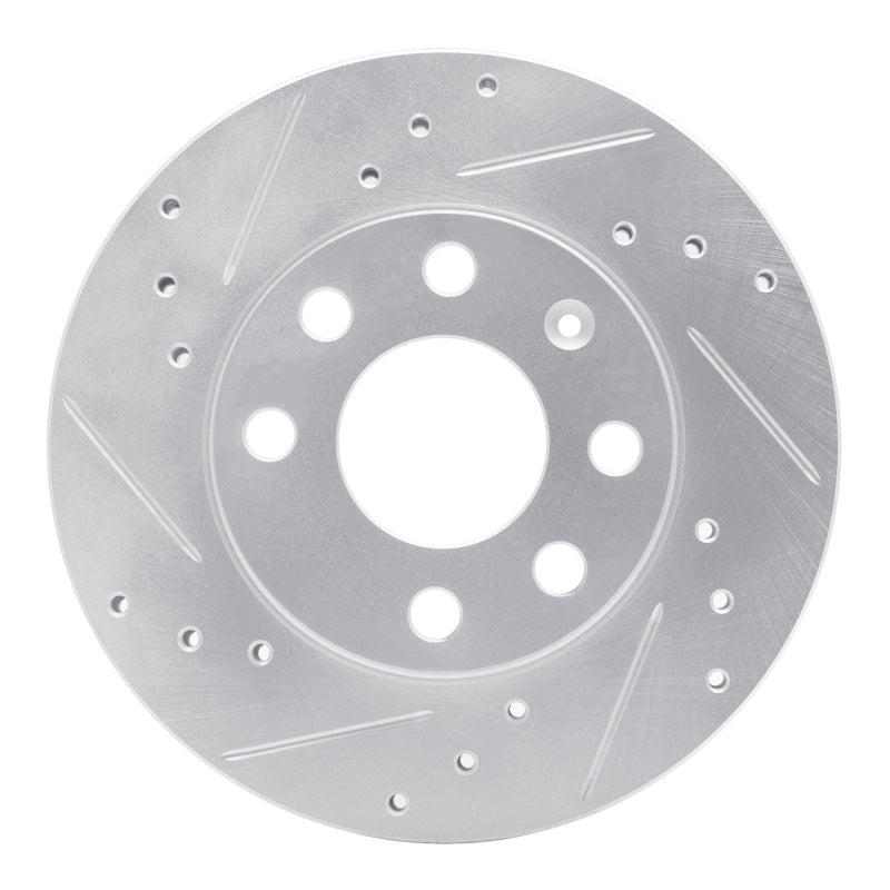 R1 Concepts R1 88-20 Chevrolet BEAT (Mexico) Front Left Drilled & Slotted Silver Brake Rotor