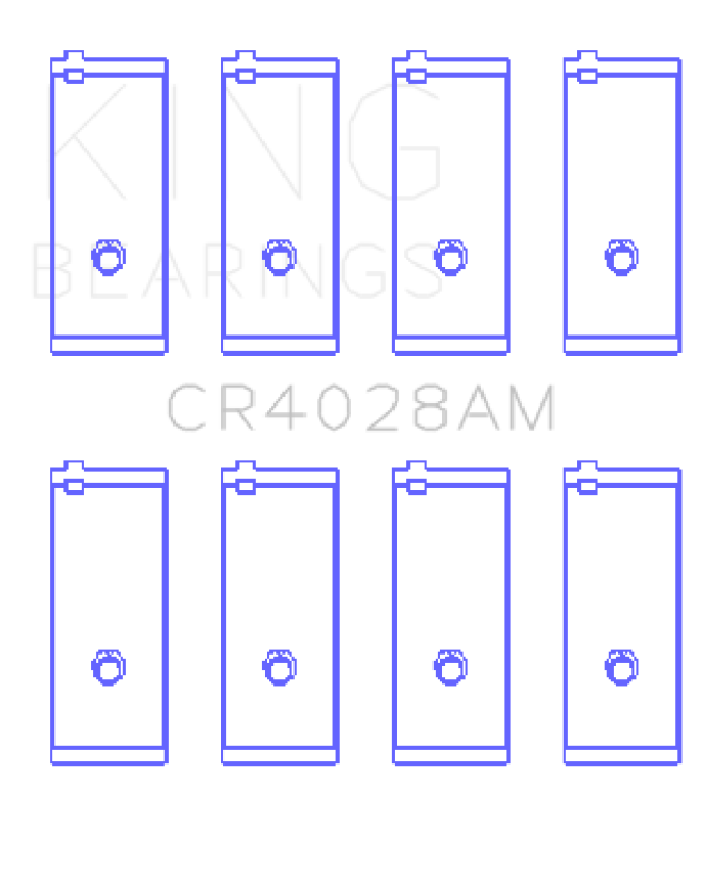 King Engine Bearings Toyota 3Y (Size +1.0mm) Connecting Rod Bearing Set