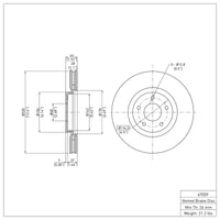 DFC 07-17 Nissan Sentra Front Brake Rotor