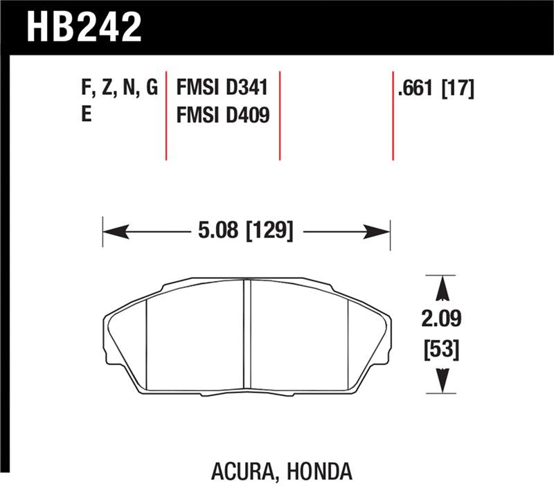 Hawk Performance Hawk HP+ Street Brake Pads